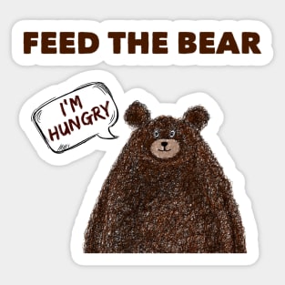 Feed the Bear Sticker